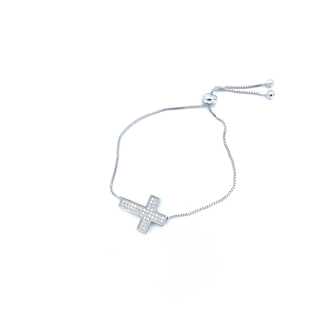 Pull Cord Cross Bracelet